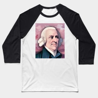 Adam Smith Portrait | Adam Smith Artwork 2 Baseball T-Shirt